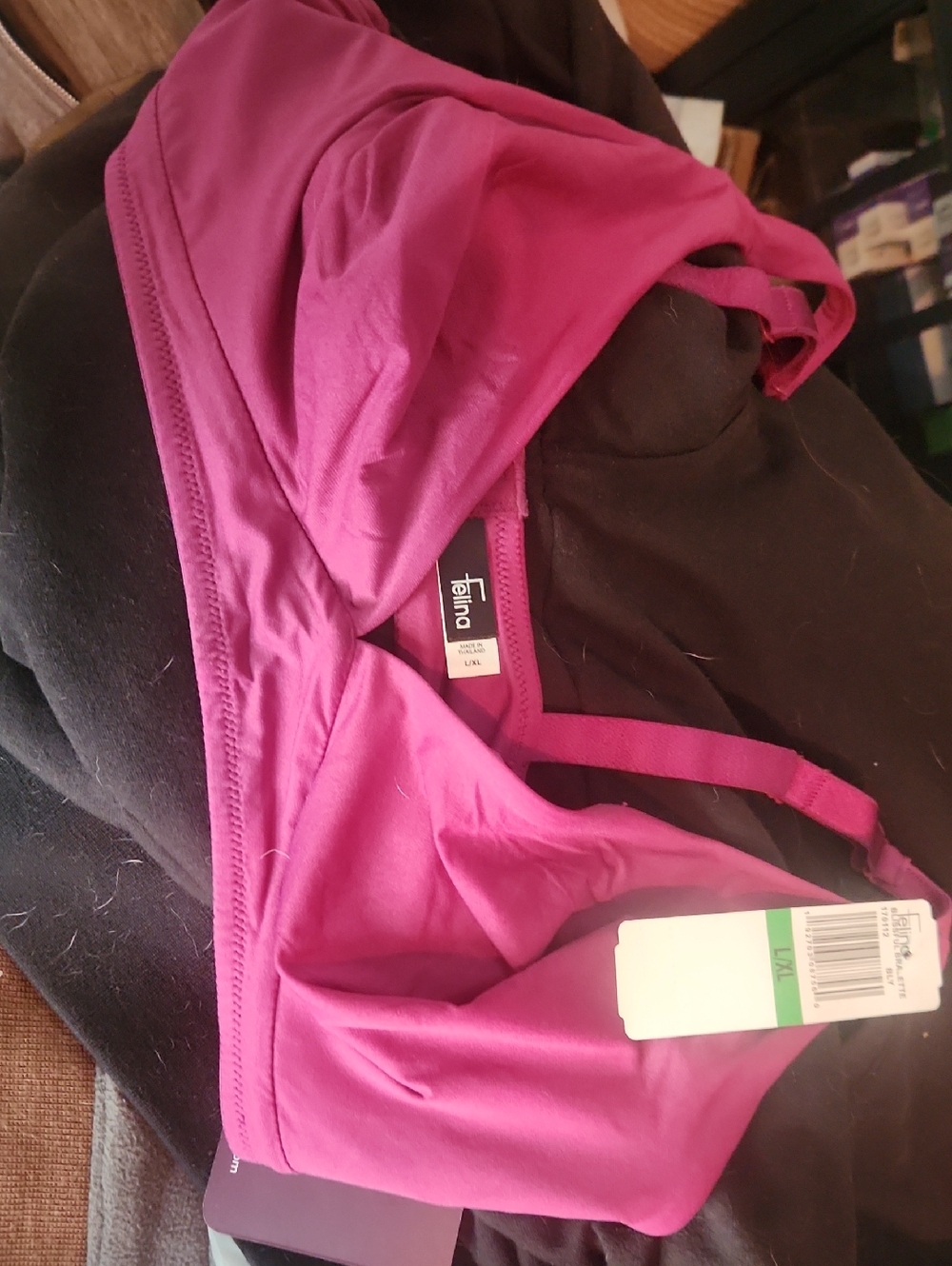 Faina Magenta Bralette with Thin Straps